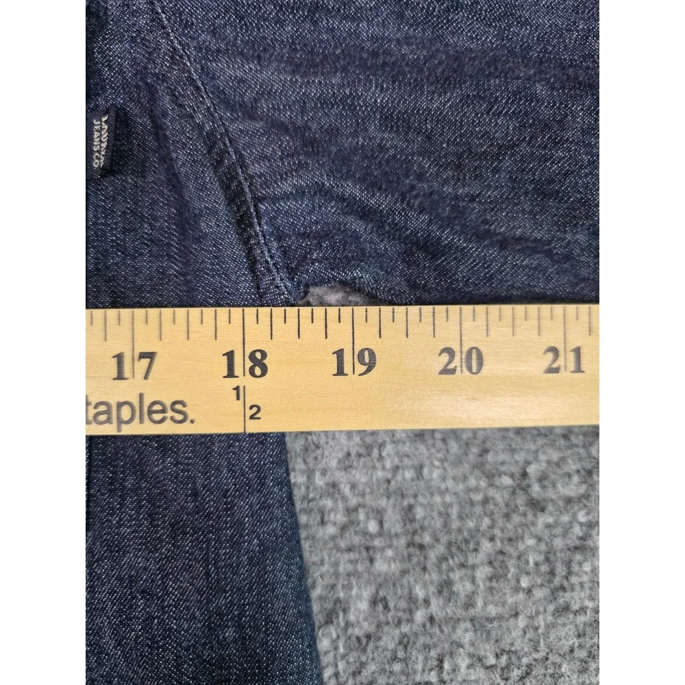 Lauren Ralph Lauren Denim Shirt Womens Medium Blue Long Sleeve Button Up Pocket - Picture 7 of 12